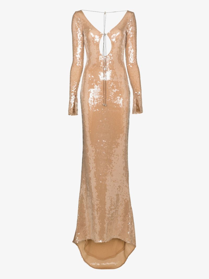 Gold Solaris Sequin Gown