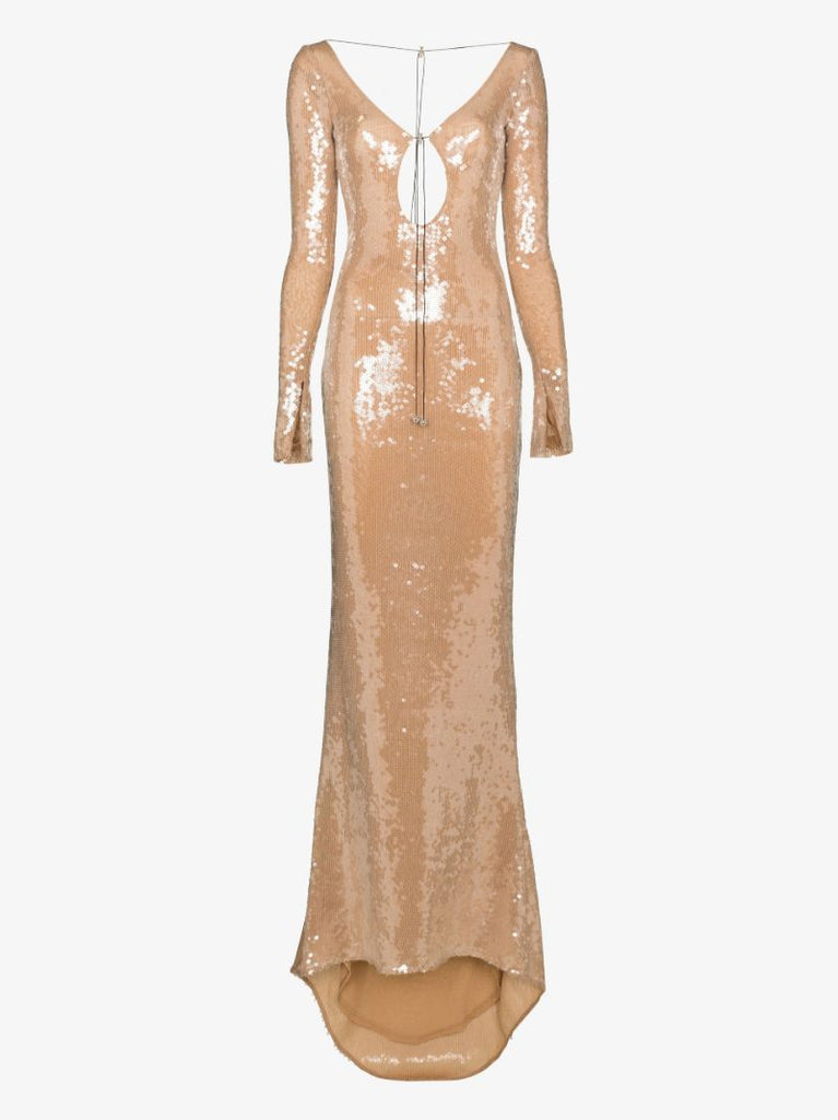 Gold Solaris Sequin Gown