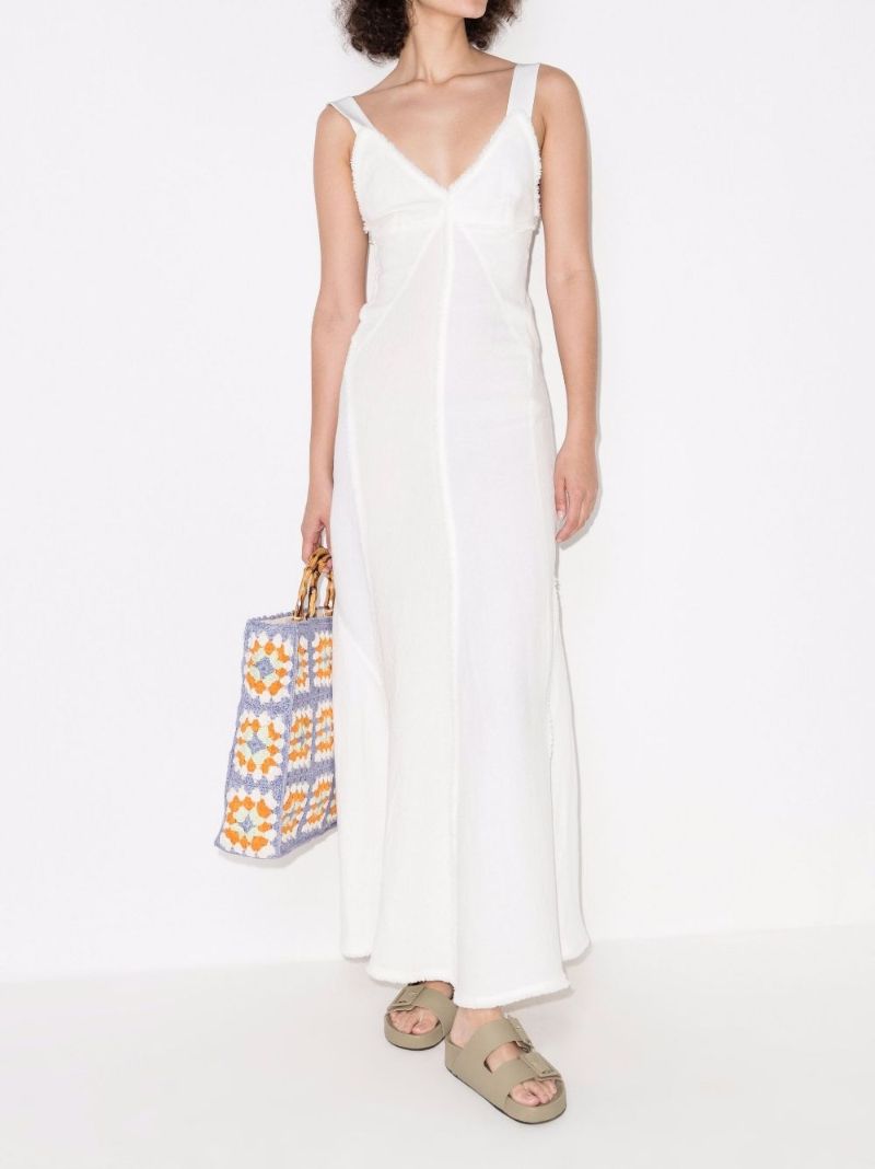 Washed Linen Maxi Dress
