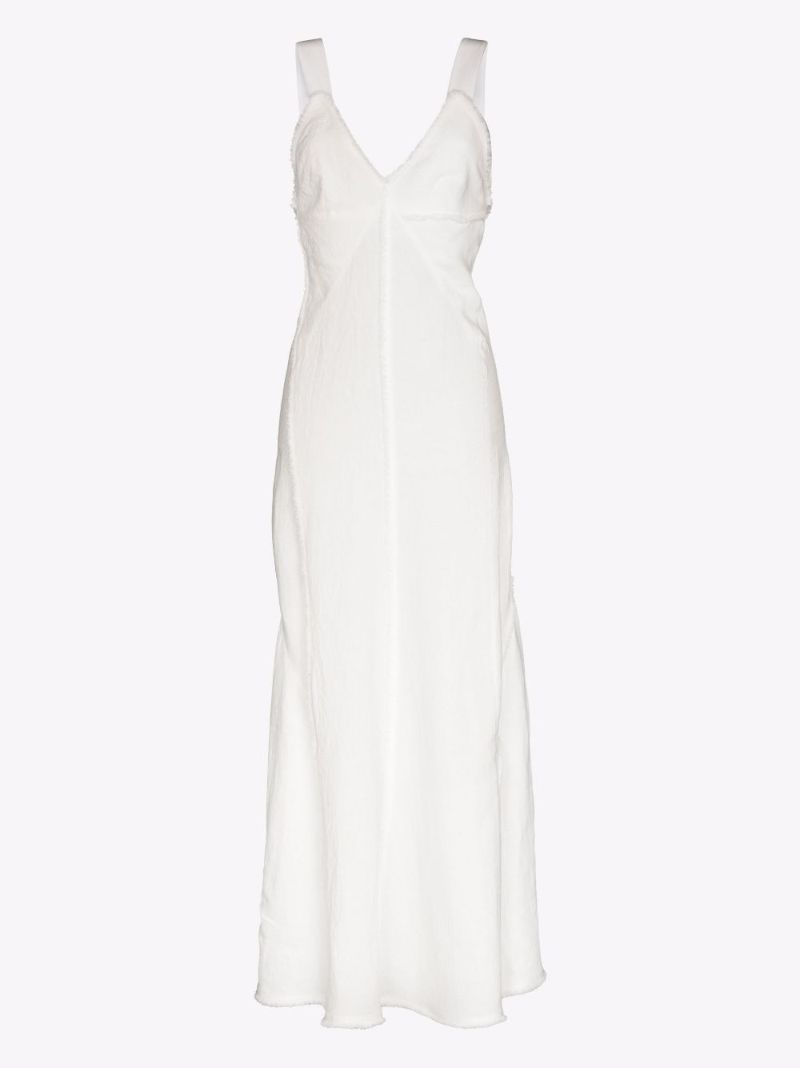 Washed Linen Maxi Dress