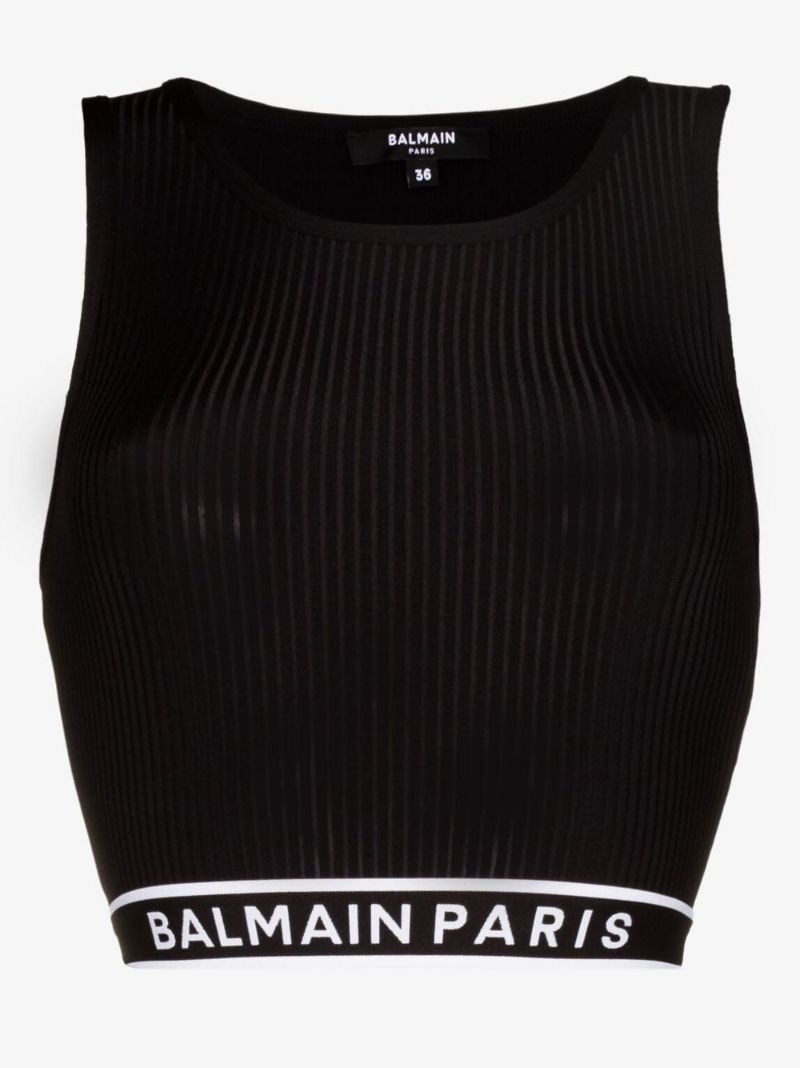Logo Tape Crop Top