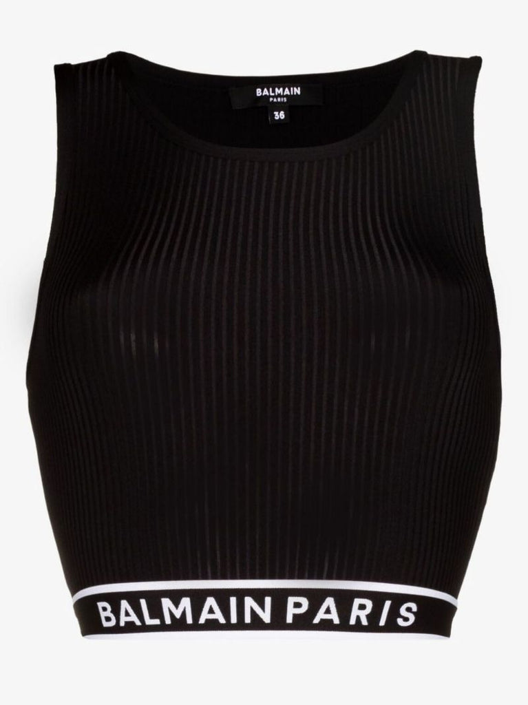 Logo Tape Crop Top