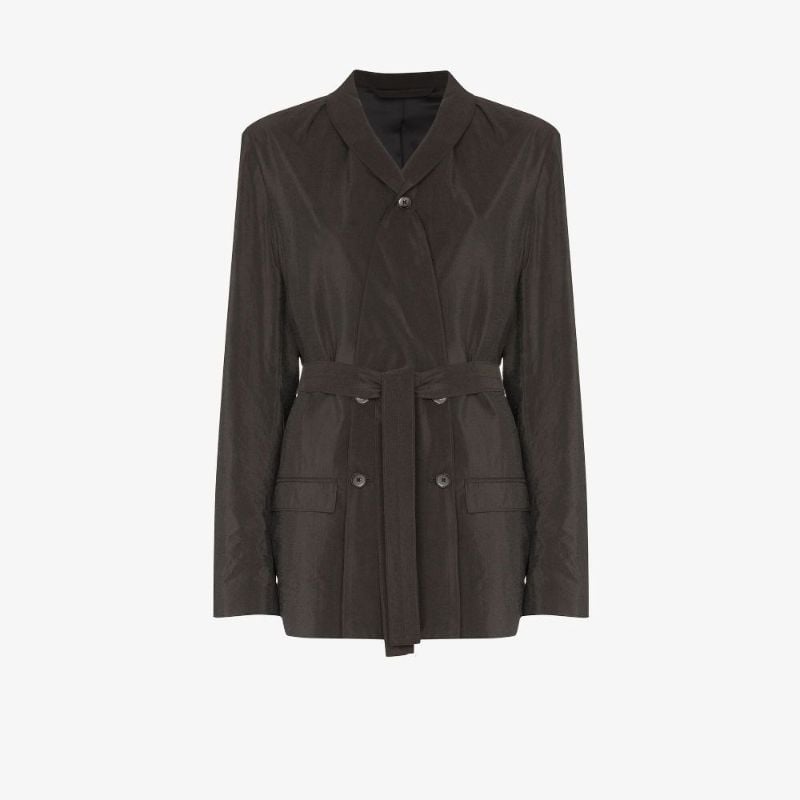 Belted Double-breasted Blazer