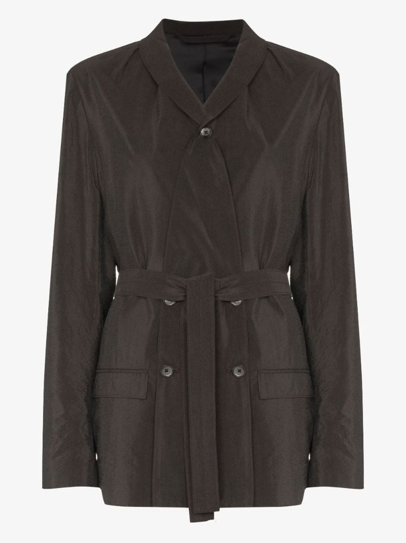 Belted Double-breasted Blazer