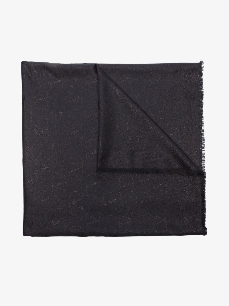 Neutral Vlogo Signature Shawl Scarf