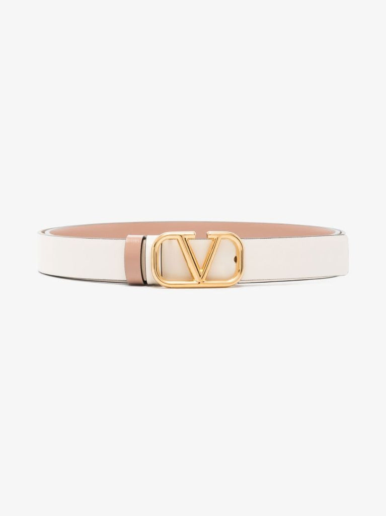 Neutral Vlogo Reversible Leather Belt
