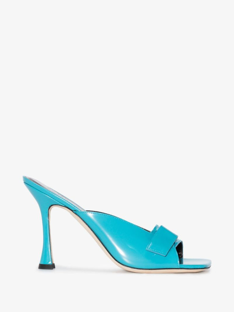 Blue Olivia 105 Leather Mules