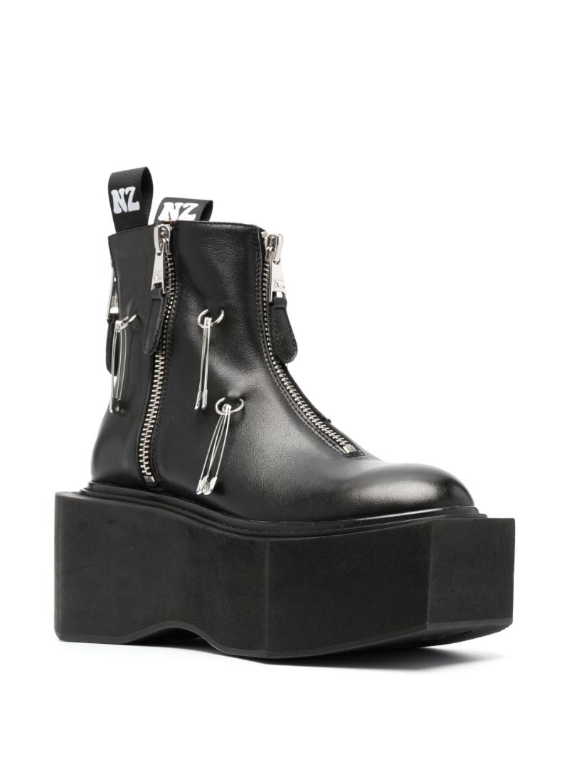 Black Box 95 Leather Platform Boots