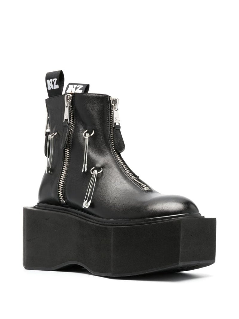 Black Box 95 Leather Platform Boots