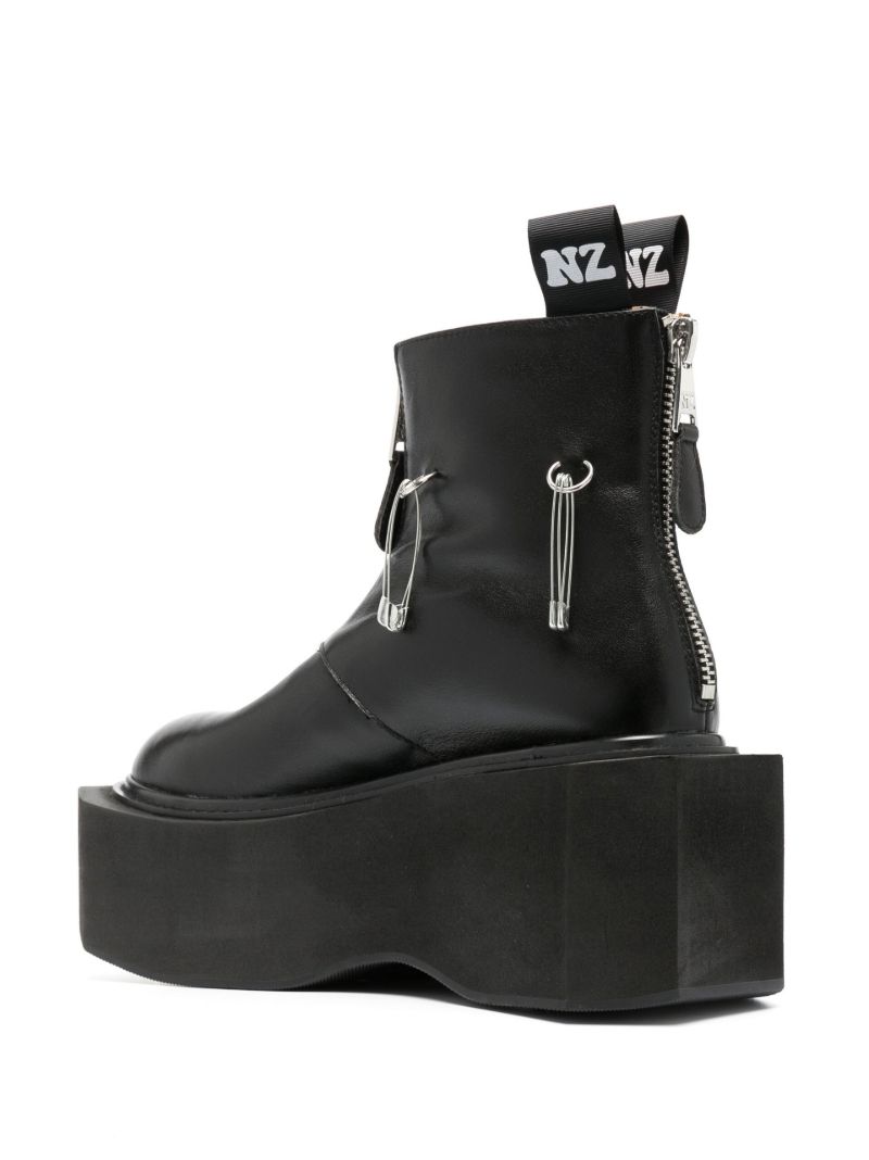 Black Box 95 Leather Platform Boots