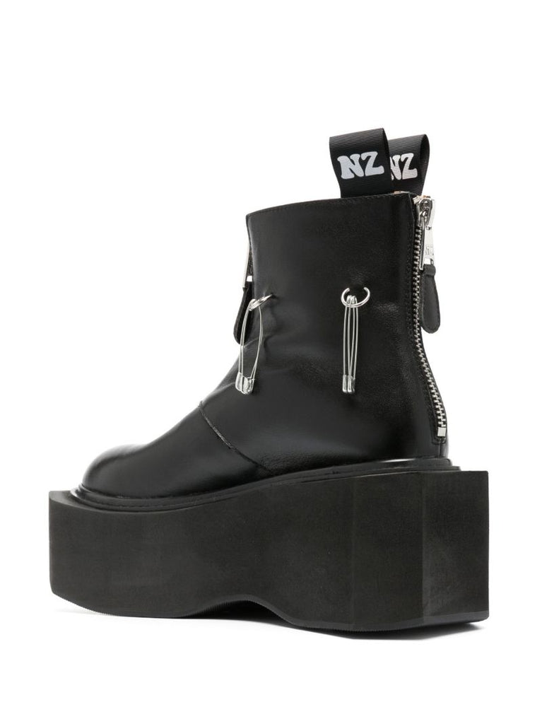 Black Box 95 Leather Platform Boots