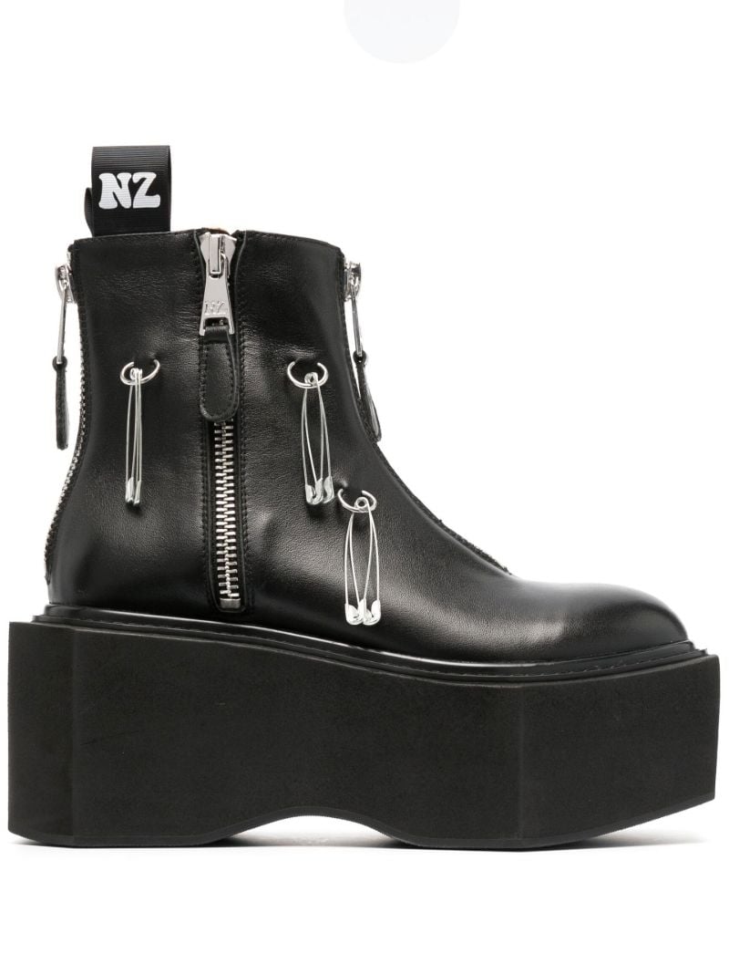 Black Box 95 Leather Platform Boots
