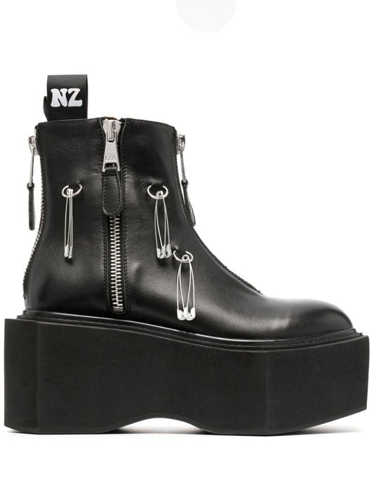 Black Box 95 Leather Platform Boots