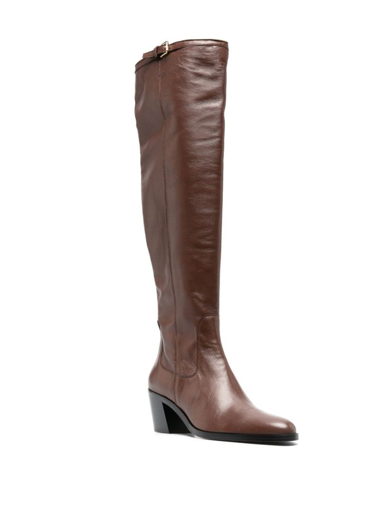 Brown Esteban 60 Knee-high Leather Boots