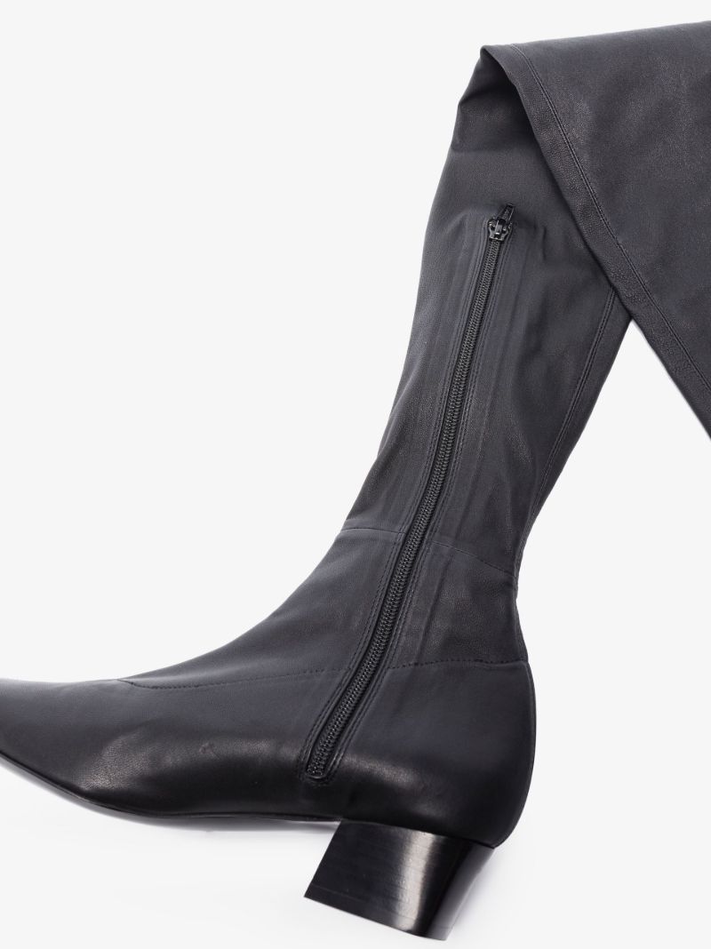 Black Colette 40 Thigh High Boots