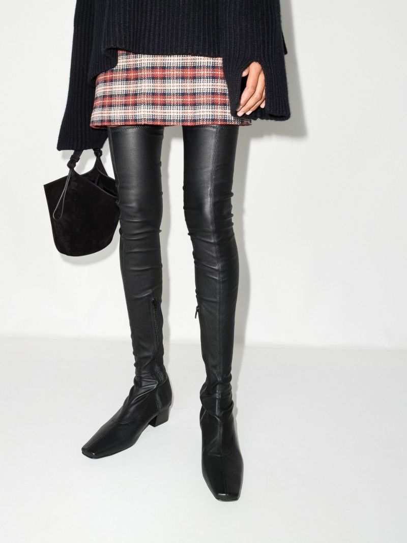 Black Colette 40 Thigh High Boots