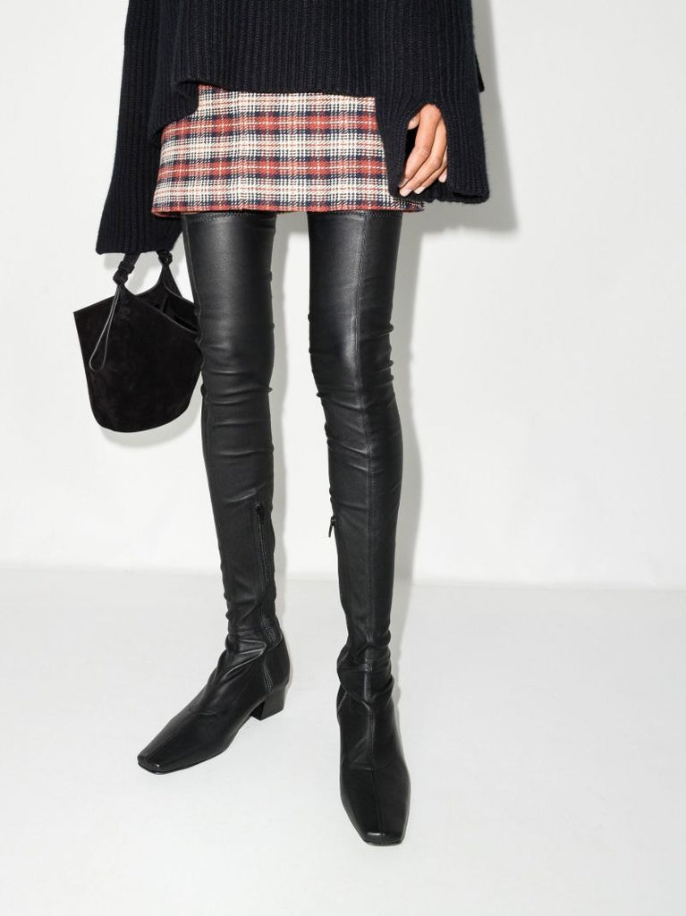 Black Colette 40 Thigh High Boots