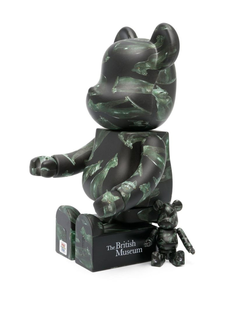 Green Be@rbrick Egypt Cat 100% and 400% Fgure Set