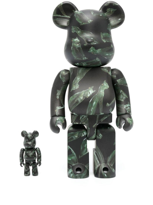 Green Be@rbrick Egypt Cat 100% and 400% Fgure Set