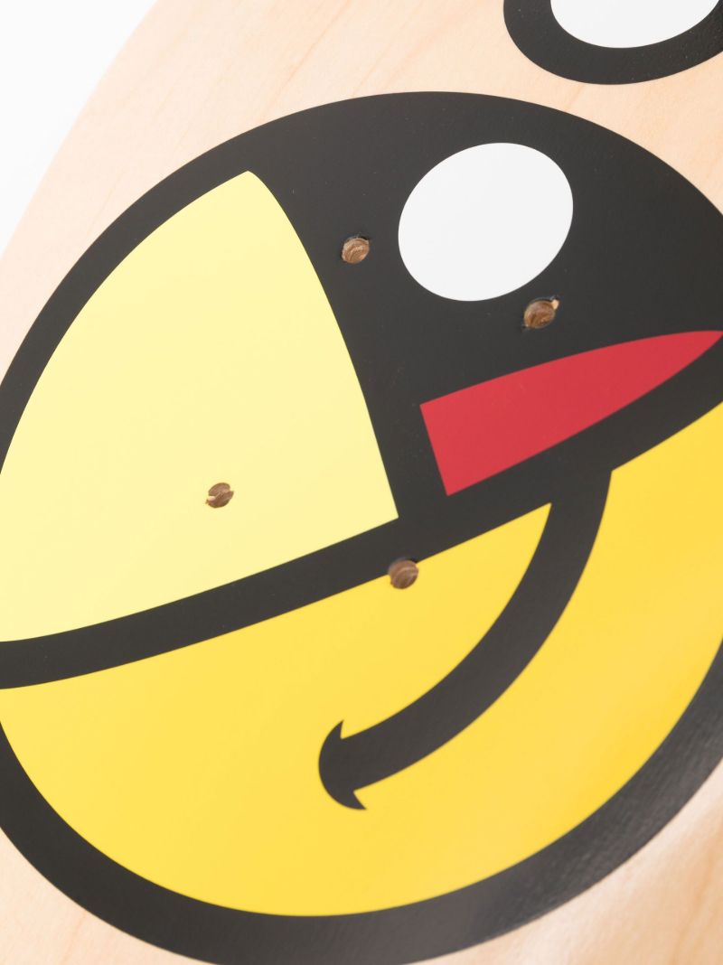 Brown X Pac-man Grafflex 02 Skateboard Deck