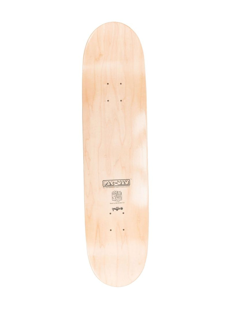 Brown X Pac-man Grafflex 02 Skateboard Deck