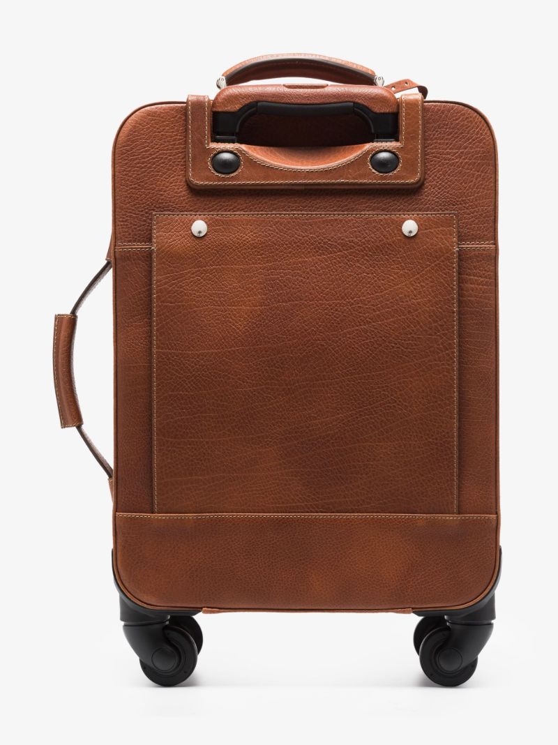 Brown Leather Cabin Suitcase