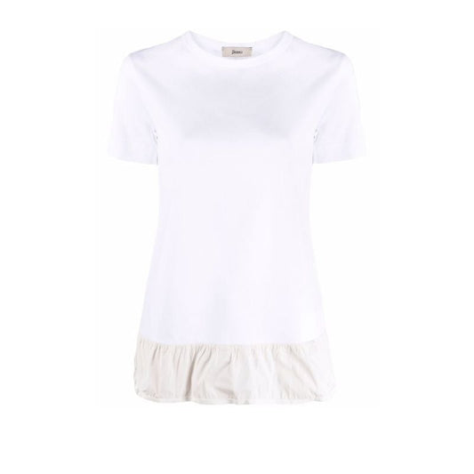 Chic Jersey Ruffled Hem T-shirt Dress