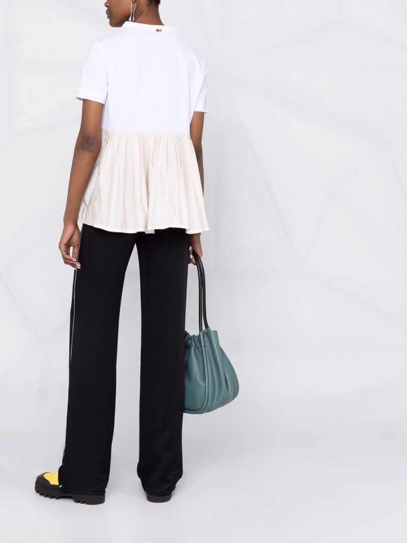 Chic Jersey Ruffled Hem T-shirt Dress