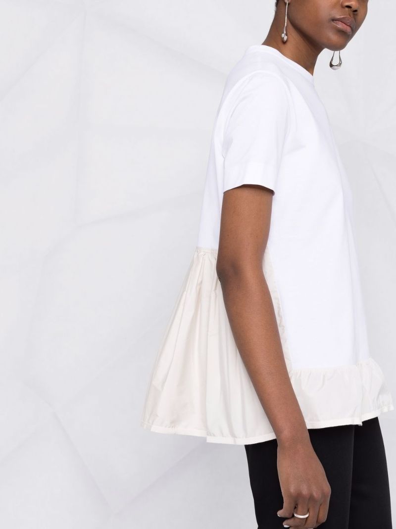 Chic Jersey Ruffled Hem T-shirt Dress