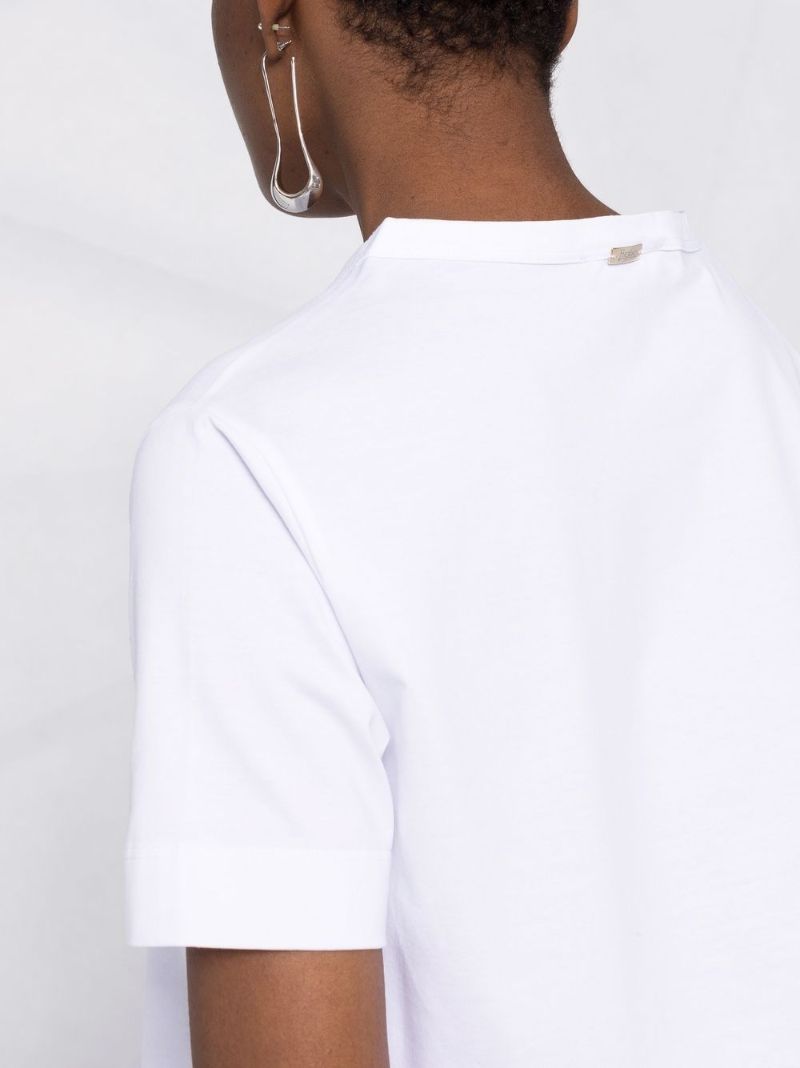 Chic Jersey Ruffled Hem T-shirt Dress