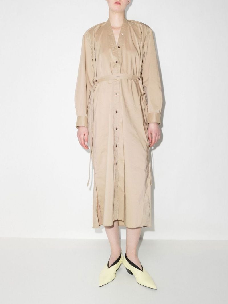Tilted Midi Shirt Dress