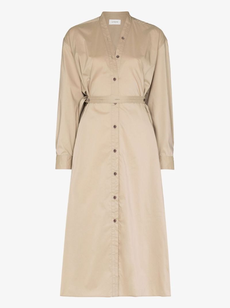 Tilted Midi Shirt Dress