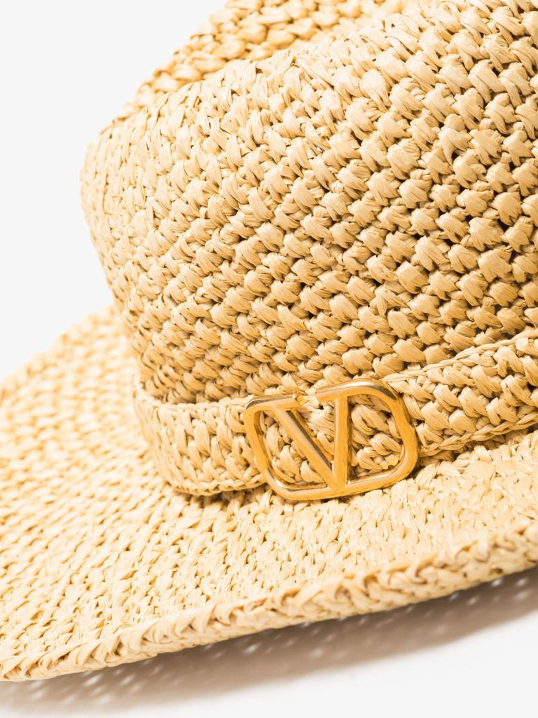 Neutral Vlogo Woven Fedora Hat