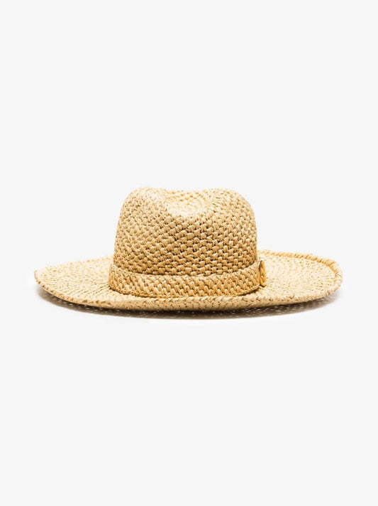 Neutral Vlogo Woven Fedora Hat