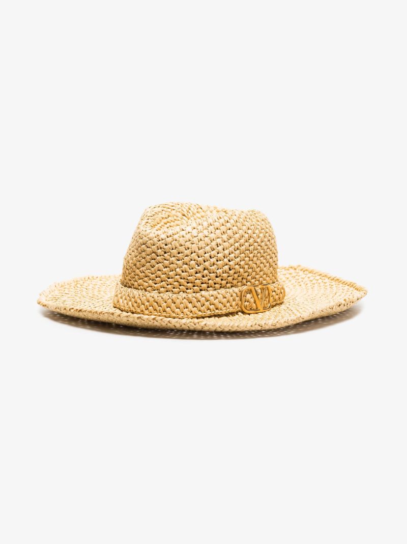 Neutral Vlogo Woven Fedora Hat