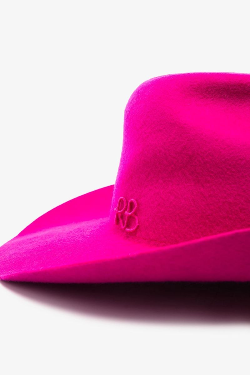Pink Logo Embroidered Cowboy Hat