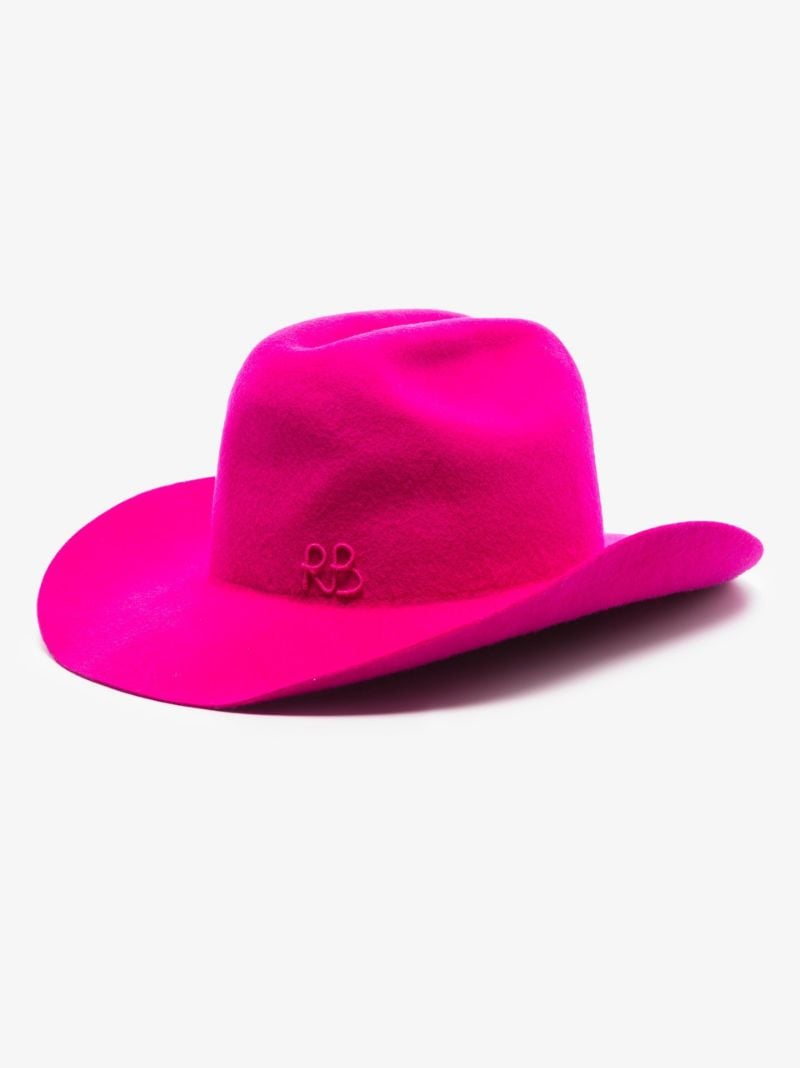 Pink Logo Embroidered Cowboy Hat