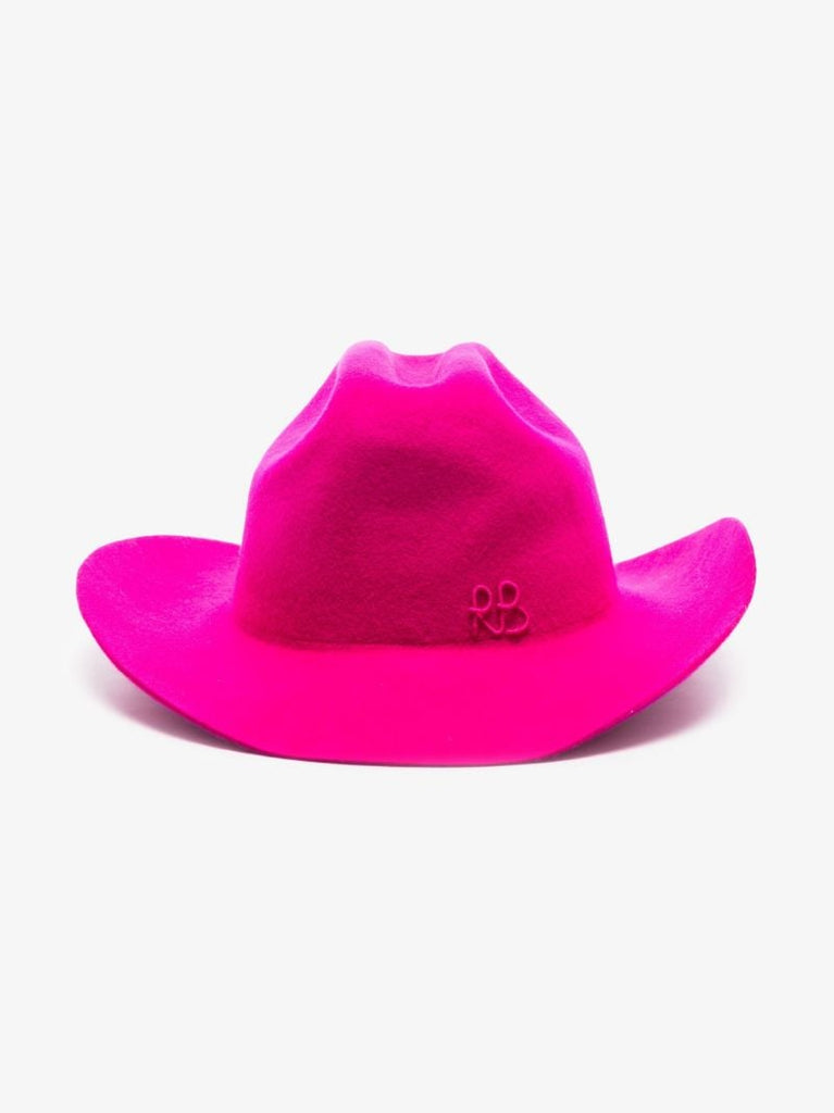 Pink Logo Embroidered Cowboy Hat