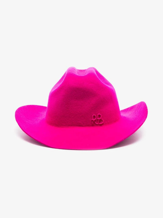 Pink Logo Embroidered Cowboy Hat