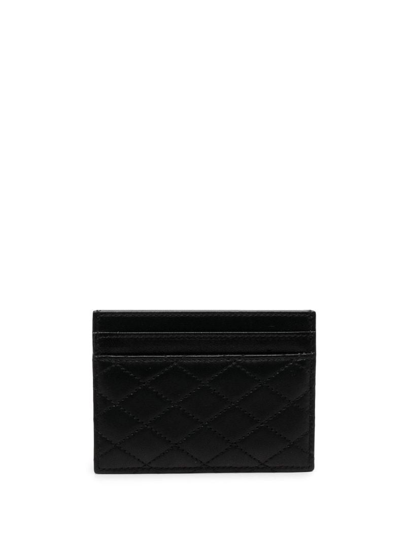 Black Gaby Leather Card Holder