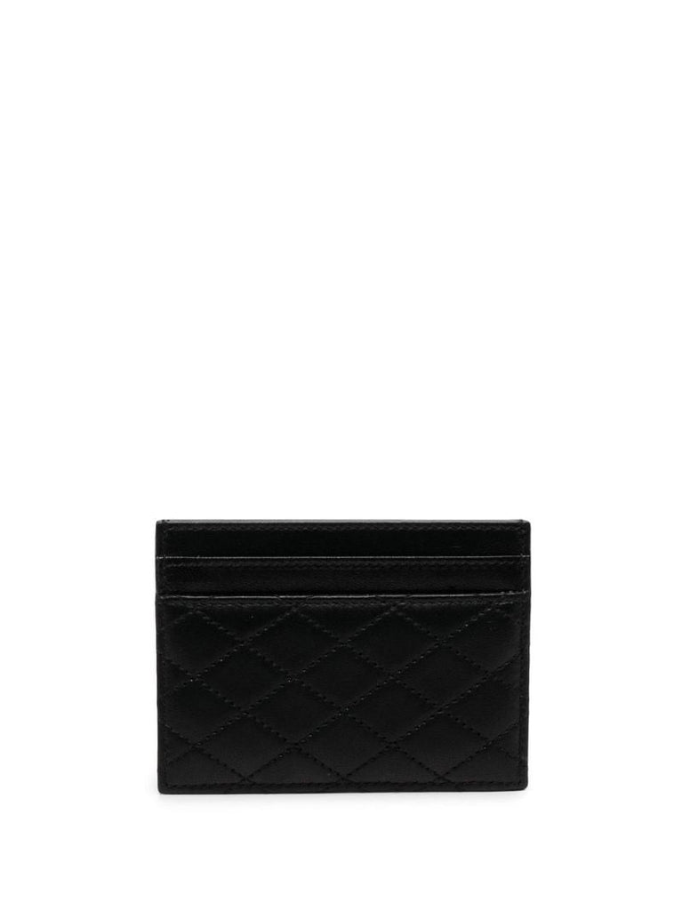 Black Gaby Leather Card Holder