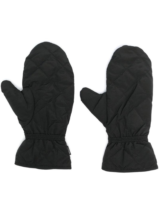 Black Mio Quilted Mittens
