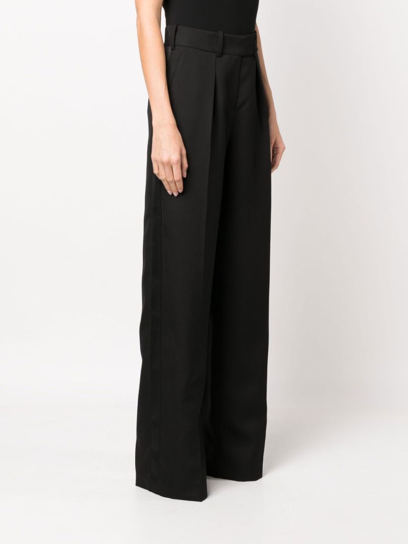 Black Tailored Wool Trousers