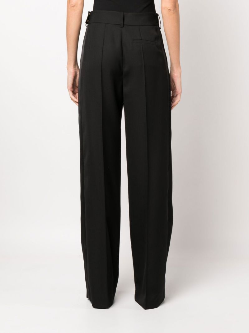 Black Tailored Wool Trousers