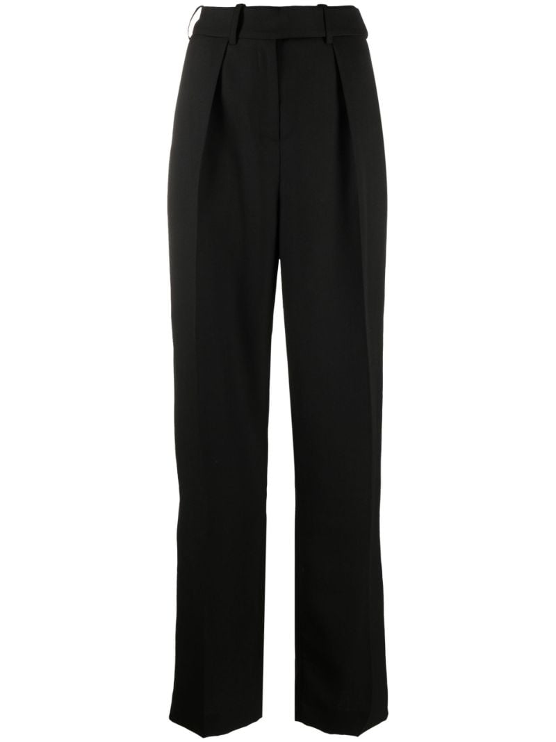 Black Tailored Wool Trousers