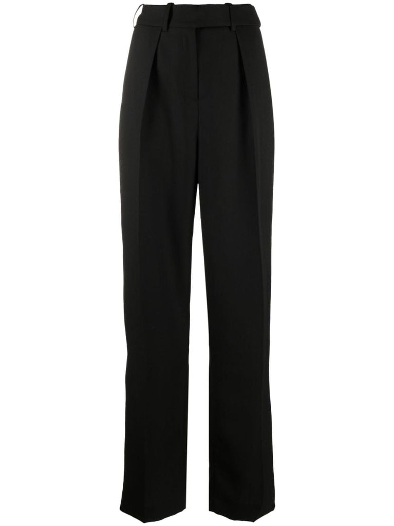 Black Tailored Wool Trousers