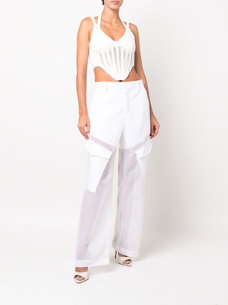 Neutral Cropped Corset Top