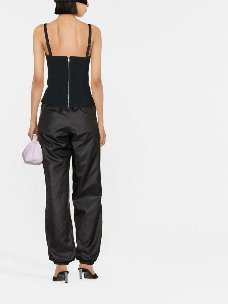 Black Arch Longline Corset Top