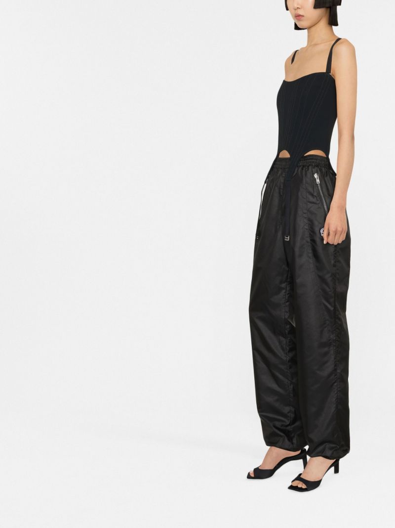 Black Arch Longline Corset Top
