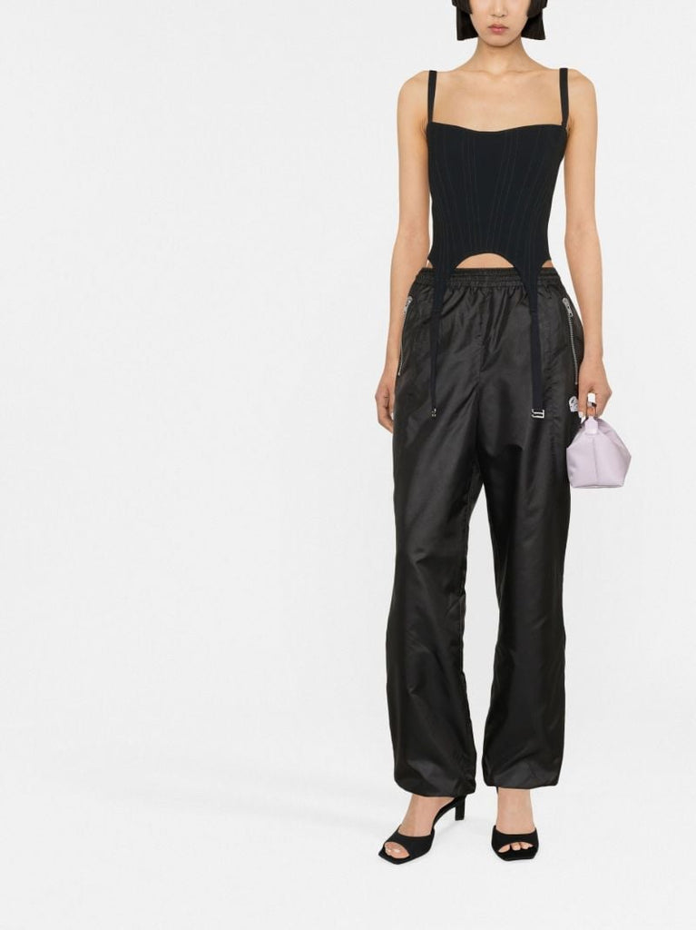 Black Arch Longline Corset Top